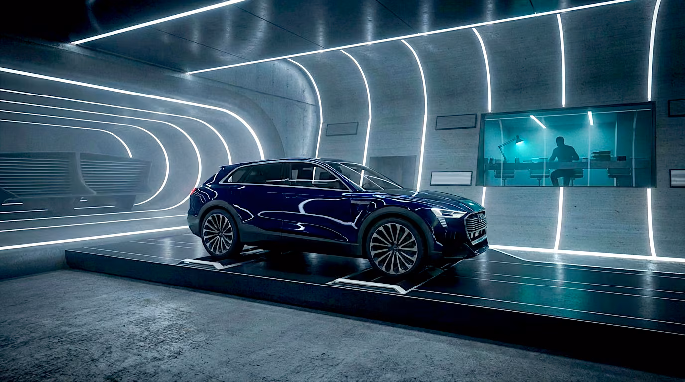 AUDI E-TRON — TUNNEL — AI visualisation