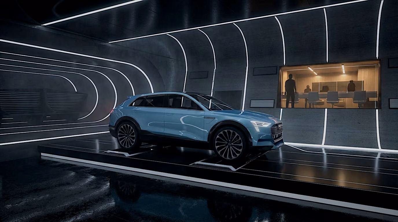 AUDI E-TRON — TUNNEL — AI visualisation